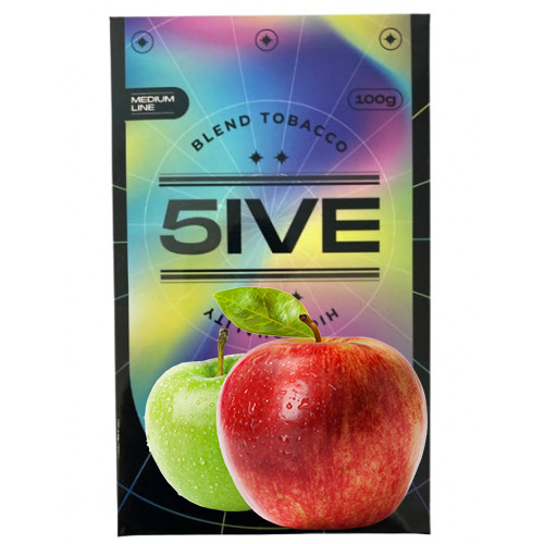 Тютюн 5IVE Medium Line Double Apple (Подвійне Яблуко) 100 гр