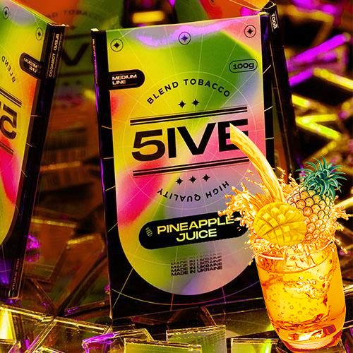 Табак 5IVE Medium Line Pineapple Juice (Ананасовый Сок) 100 гр