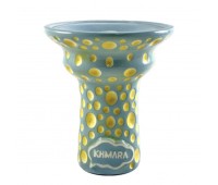 Чаша глиняная Khmara Tulipa-F Beam Blue Bubble Yellow
